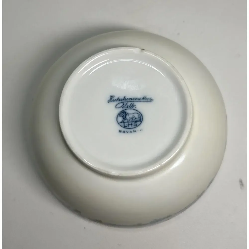 Hutschenreuther Selb Bavaria Porcelain Hand Painted Forget Me Not Flower 5